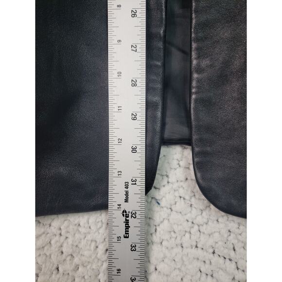 Pronto Uomo Black Leather Jacket M Soft Old Hollywood Luxe-on-Luxe Classic Smart - Picture 10 of 10